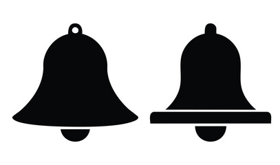 Notification bell icon vector illustration for social media alert or reminder symbol design