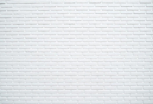 Fototapeta Pattern of white brick wall background