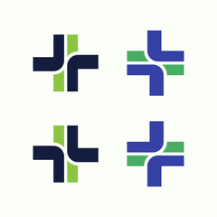 Medical Cross Hospital Plus Logotype Logo Symbol Pack