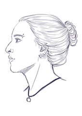 girl with long hair