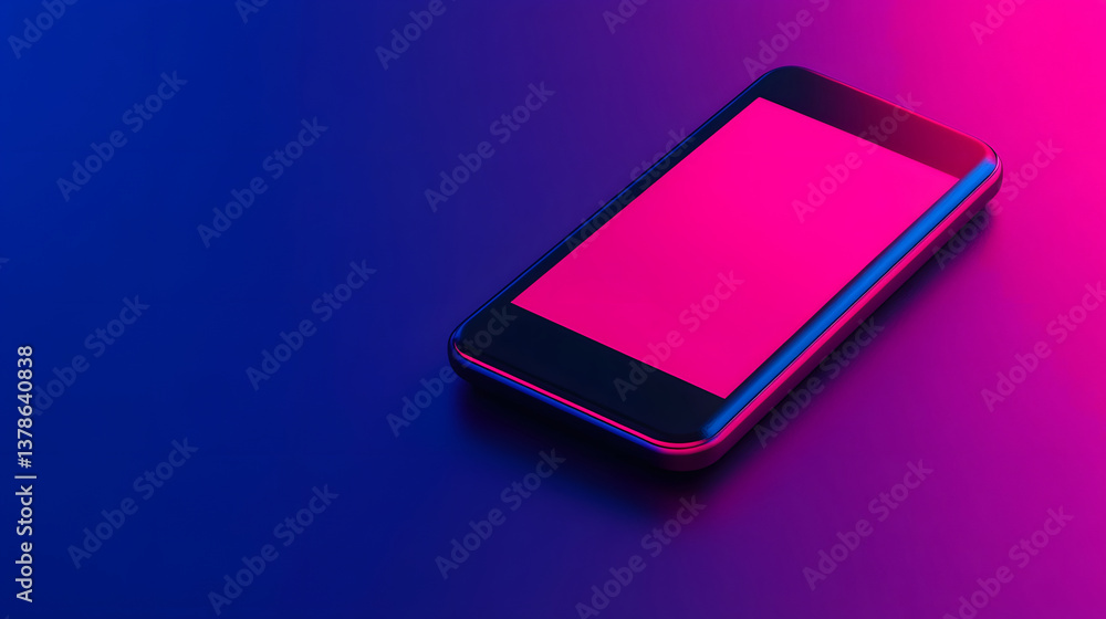 Poster seamless mobile banking app interface with digital payment confirmation in futuristic 3d