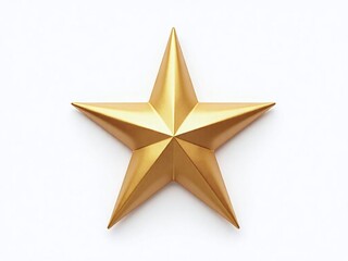 gold star on white background