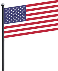 Obraz premium usa, united states, flag, america, us, banner, symbol, states, united, freedom, american flag, national, nation, pole, country, stripes, stars, patriotism, patriotic, star, waving