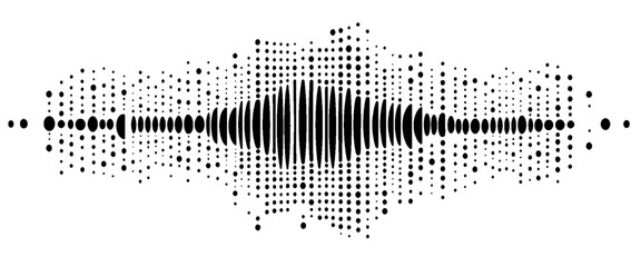 Vector line sound wave abstract background wave signal in vibration graphic design.	