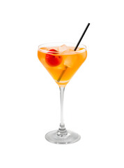 A beautifully presented cocktail in a martini glass, ready for a delightful sip.