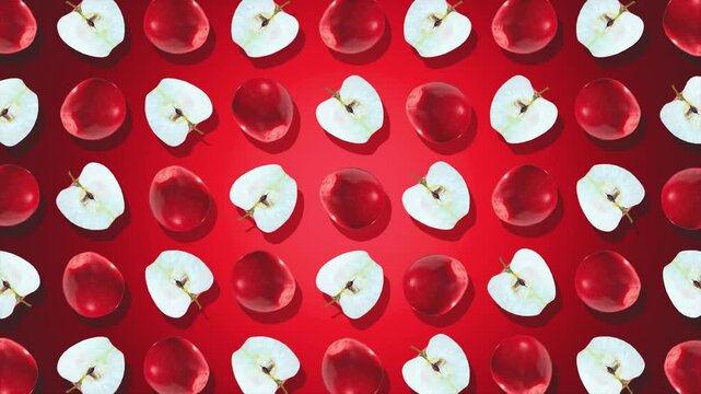 Background Fruit, Apple, Dynamic, full color