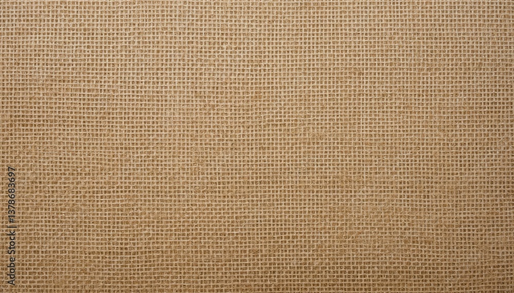Poster high-resolution texture of light brown burlap fabric seamless background for design projects