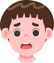 Expression face cute kids avatar 