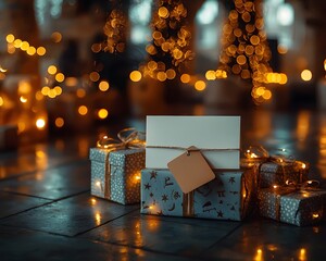 Cozy travel themed farewell gift with greeting card