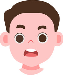 Expression face cute kids avatar 