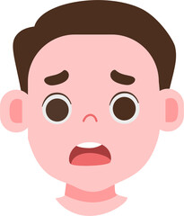 Expression face cute kids avatar 