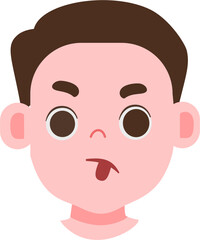 Expression face cute kids avatar 