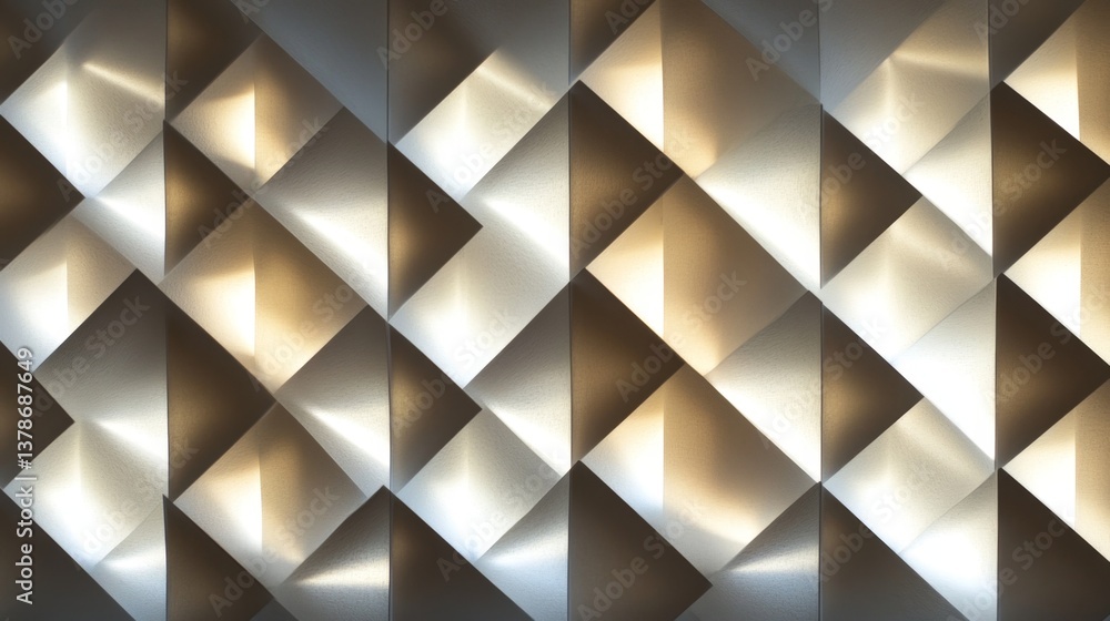 Poster dynamic geometric patterns modern interior abstract art indoor setting close-up view visual design c