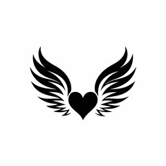 Obraz premium heart with wings