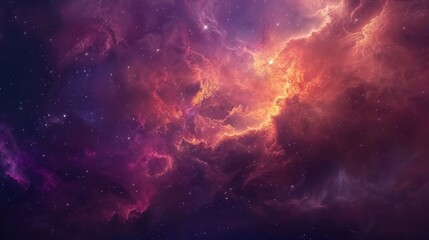 In the vast cosmos, nebulae bloom like cosmic flowers, their beauty leading the way to far-reaching star clusters and galaxies.