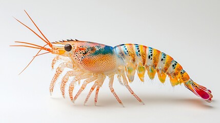 Vibrant Rainbow Mantis Shrimp Closeup Studio Shot of excellence in splendor beyond compare with grace (1).