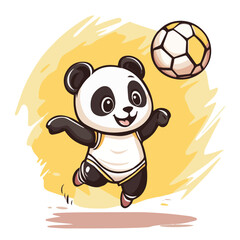 Vector illustration art of Panda mascot charactors Collection