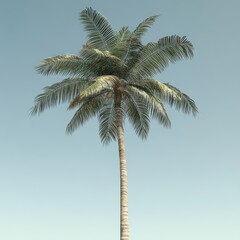 Obraz premium Tall, majestic palm tree, perfect for branding and design, PNG