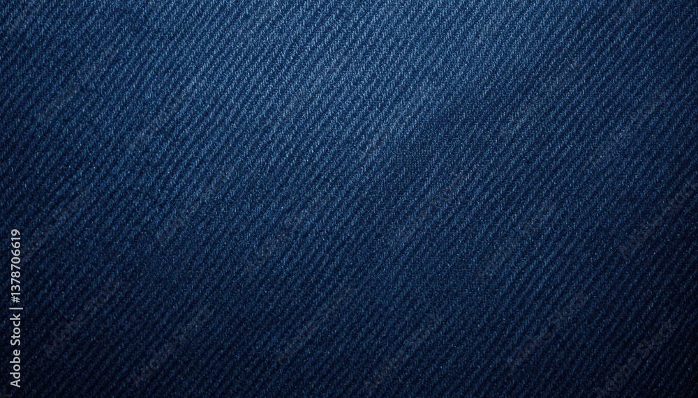 Aufkleber deep blue denim texture high-resolution fabric background image for design projects