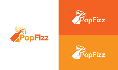 pop fizz logo design