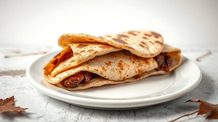 Delicious Stuffed Indian Flatbread (Paratha) with Savory Filling