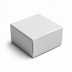 Minimalistic White Box on White Background