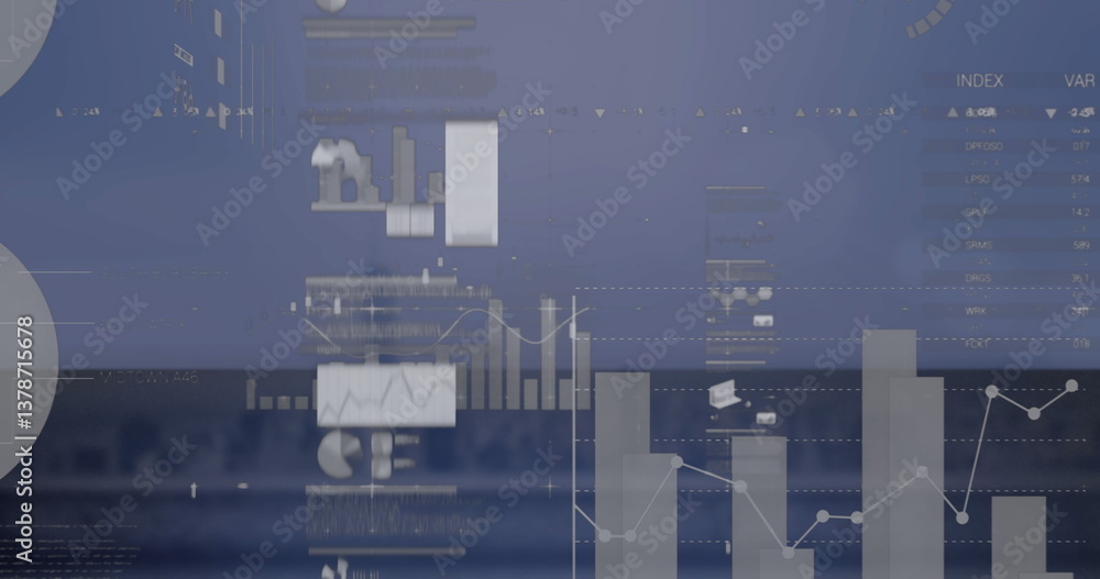 Poster image of data processing over landscape
