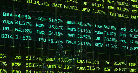 Obraz premium Image of financial data processing