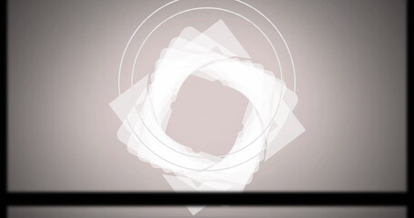 Overlapping geometric shapes forming artistic pattern for modern minimalist design