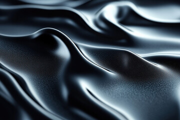 Fototapeta premium A sleek black reflective surface creating a modern aesthetic for designs.