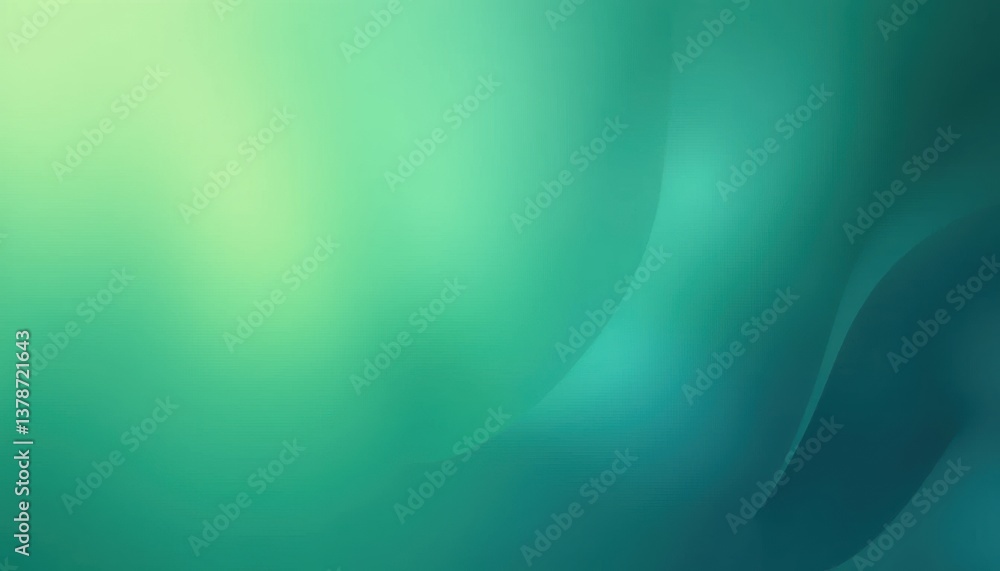 Poster abstract teal and green gradient background smooth, subtle texture for design projects