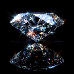 diamond isolated on black