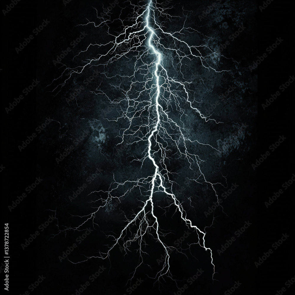 Poster lightning isolated