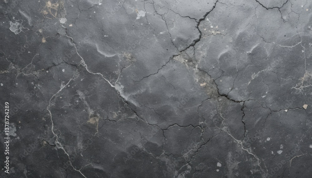 Poster dark gray marble texture with cracks and veins high-resolution background image