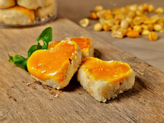 Close up photo of Indonesian Eid al-Fitr cookies 