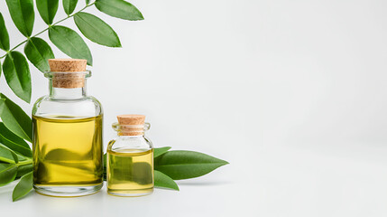 spa still life with essential oil