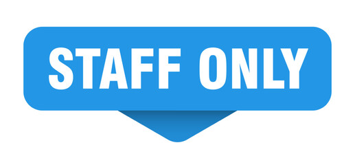 staff only sticker. staff only sign on transparent background
