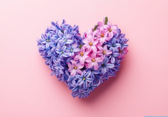 Obraz premium pink heart shaped flower