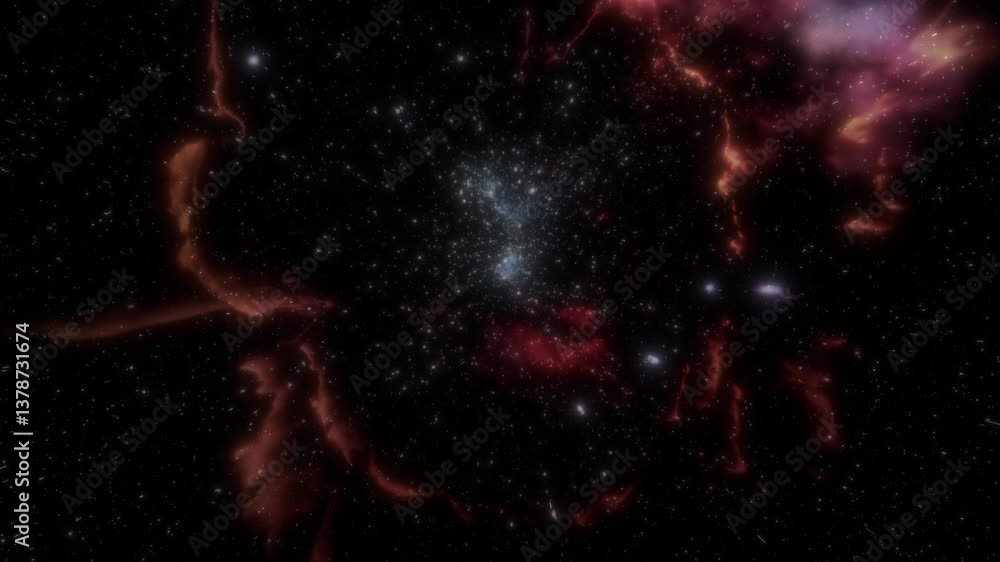 Canvas Prints explore the vibrant and mysterious depths of space with soft glowing effects