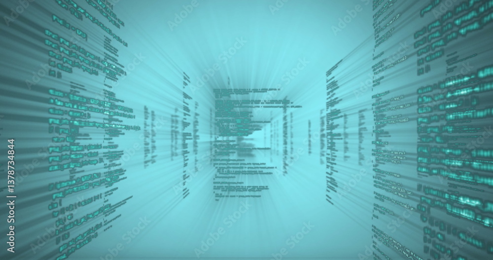 Poster image of data processing on interface