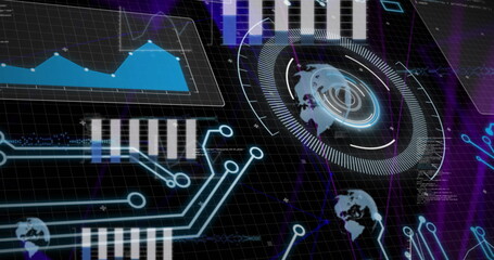 Image of scope scanning and data processing on interface