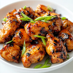 Crispy Korean Fried Chicken with Honey Sauce & Green Onion � Tasty Street Food