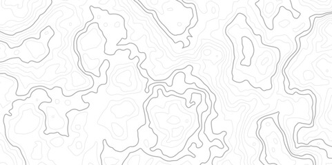 
The stylized height of the topographic map in contour, lines. creative cartography.Black and white landscape geographic pattern.Topography and geography map grid abstract backdrop.