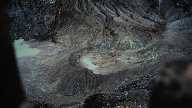 The crater of Mount Tangkuban Perahu, Bandung, West Java

