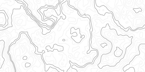 
The stylized height of the topographic map in contour, lines. creative cartography.Black and white landscape geographic pattern.Topography and geography map grid abstract backdrop.