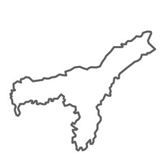 assam map icon