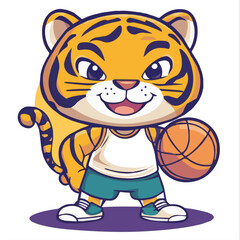 Vector illustration art of Tiger mascot charactors Collection