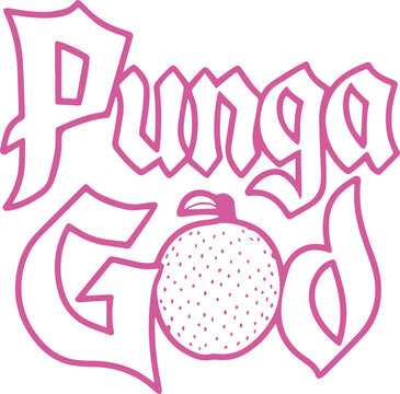 Punga God Fruit Sticker.