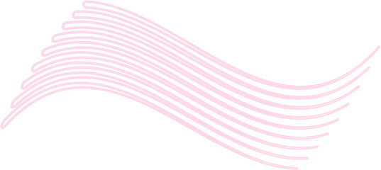 Parallel lines forming continuous curved patterns with a neon glow.