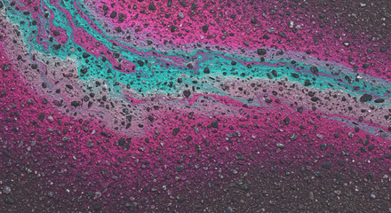Fototapeta premium Vibrant 3d abstract texture design in pink and teal for digital art and graphic projects